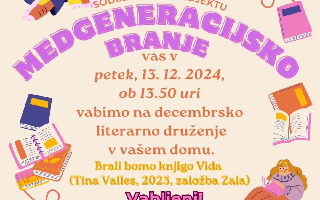 Medgeneracijsko branje v DSO Komenda