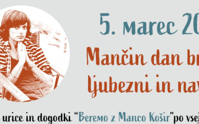 Mančin dan branja, ljubezni in navdiha